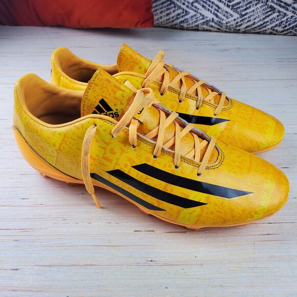 ADIDAS | F10  Messi  TRX FG | Solid Gold | Mens Soccer Cleats | Size 8.5 - Picture 1 of 7